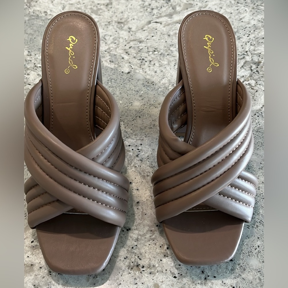 Size 8 heels by Qupid. New